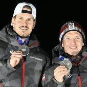 Das Duo Thomas Steu (links) und Wolfgang Kindl holt im Doppelsitzer WM-Silber. »C1