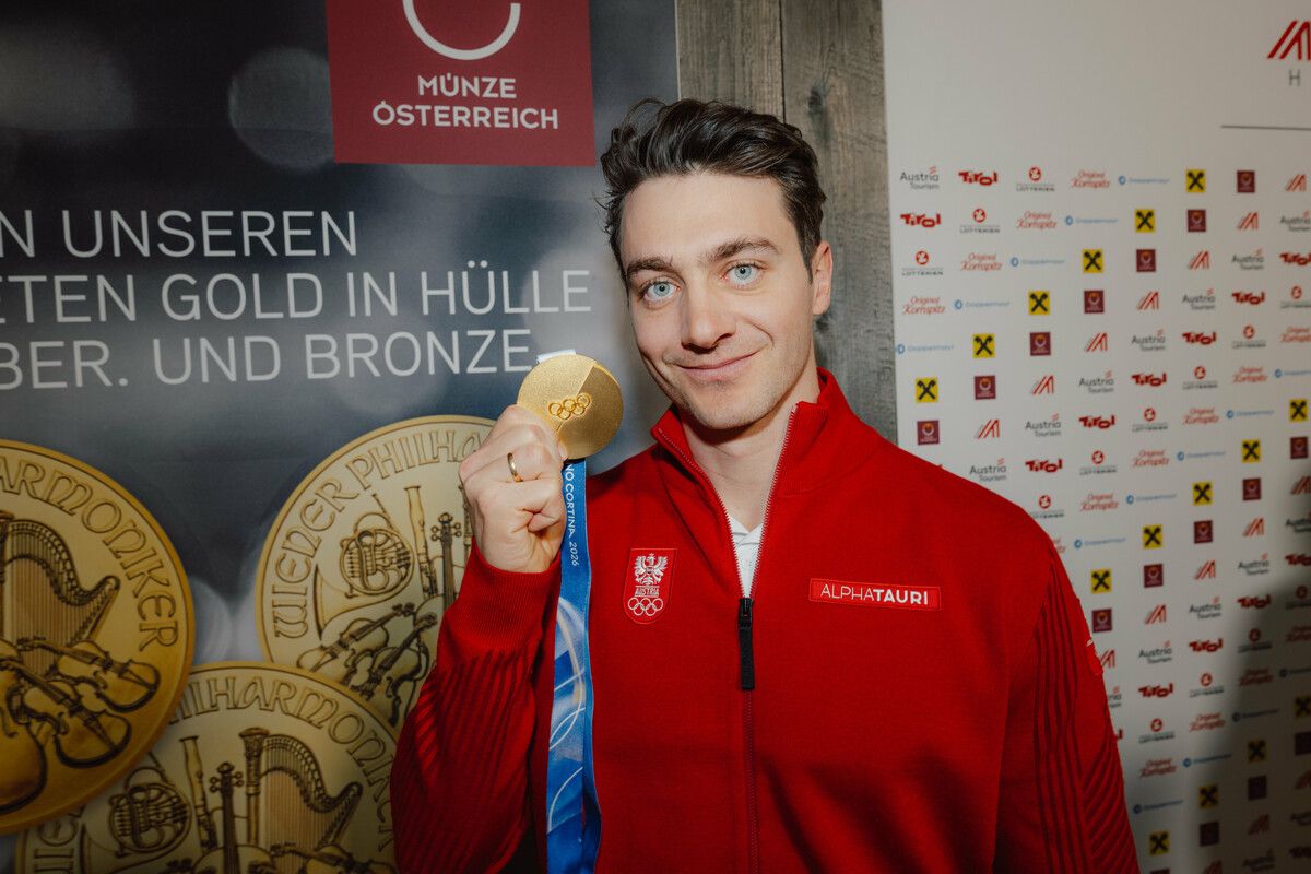 Doppel-Olympiasieger ­Alessandro Hämmerle wurde im Austria House gefeiert. »C1