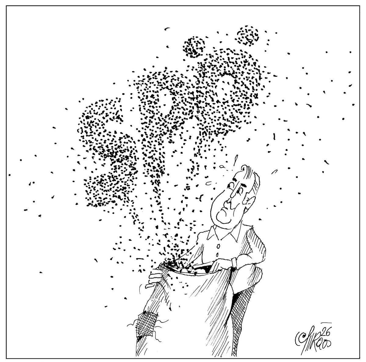 Parteichef mit einem Sack Flöhe!