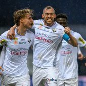 Altach bleibt 2026 ungeschlagen und Filip Milojevic (l.) feiert Premierentor. »C5