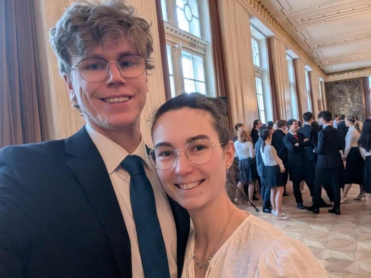 Fiona Tschofen und ihr Partner Marcus Meysel bei den Opernball-Proben. ⇒Tschofen, APA/GEORG HOCHMUTH