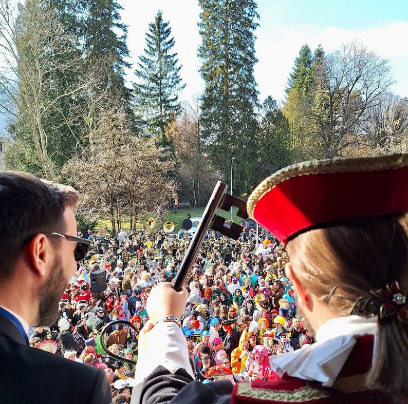 In Bludenz übernehmen heute, Samstag, die Narren das Sagen. ⇒Stadt Bludenz