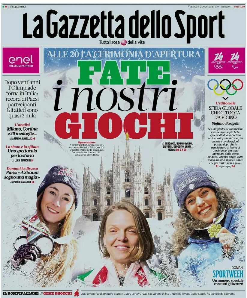 „Jetzt spielen wir“, prangt es von der blauen Gazzetta dello Sport.⇒GDS