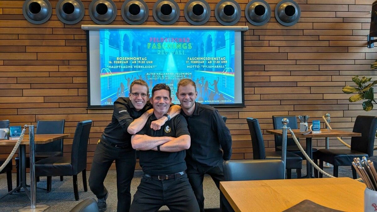 Manuel Gallaun, Mike Häfele-Locher und Gregor Plankensteiner.⇒Ame