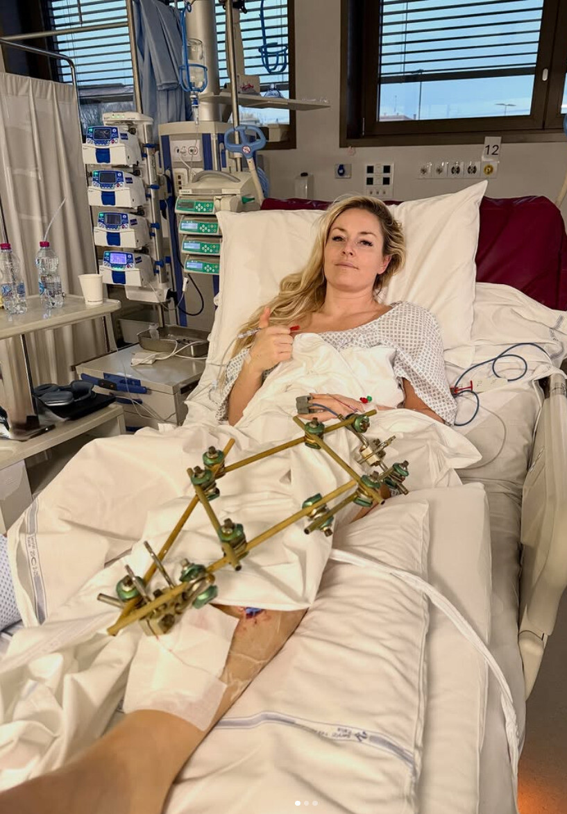 Mittlerweile hat Lindsey Vonn wieder die Heimreise angetreten.⇒privat/Instagram