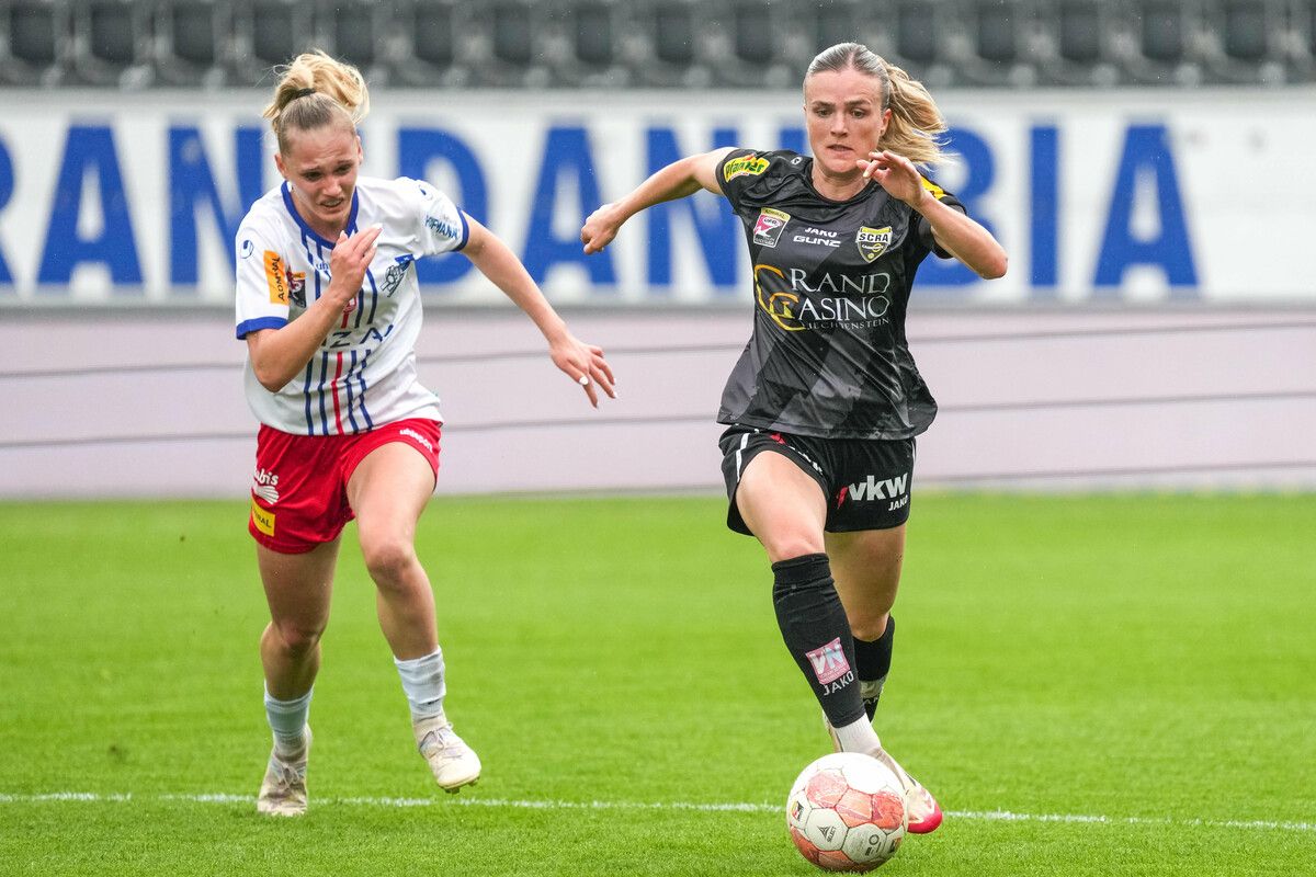 Nach einer Halbsaison in Norwegen ist Julia Kofler (r.) wieder zurück in Altach.⇒VN-Stiplovsek