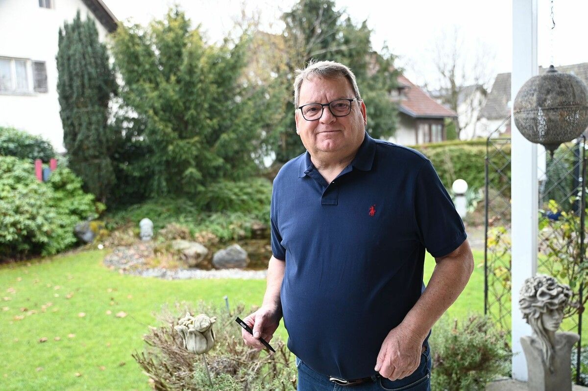 Paul Schwerzler vor seinem geliebten Garten.⇒Schwerzler (4)