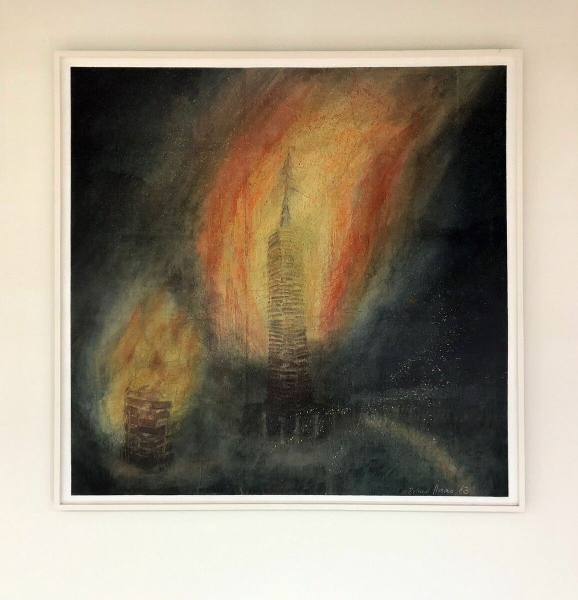 Roland Haas’ „Tschagguser Funkabild“ aus dem Jahr 1983 im LKH Bludenz. ⇒Roland Haas (2)