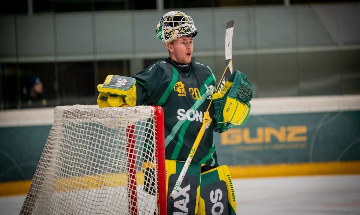 Torhüter Felix Beck zeigte eine solide Leistung. ⇒EHC