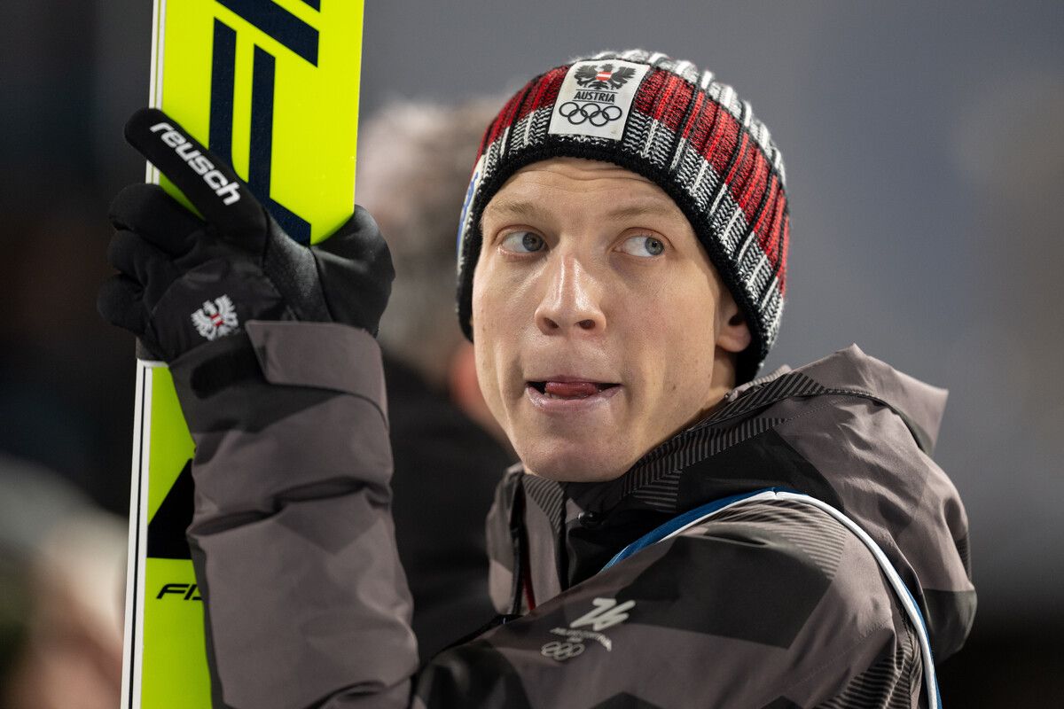 Zeigte sich im Training von seiner besten Seite. Der Salzburger Jan Hörl flog im ersten von drei Trainingssprüngen der Konkurrenz davon.⇒gepa