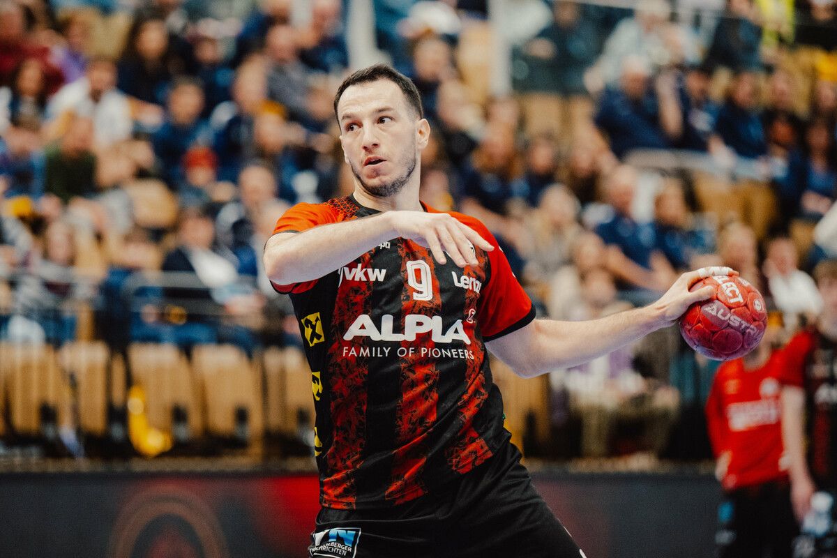 Ante Tokic und der Alpla HC Hard könnten mit einem Heimsieg gegen Graz zumindest für24 Stunden die Tabellenführung übernehmen.⇒GEPA