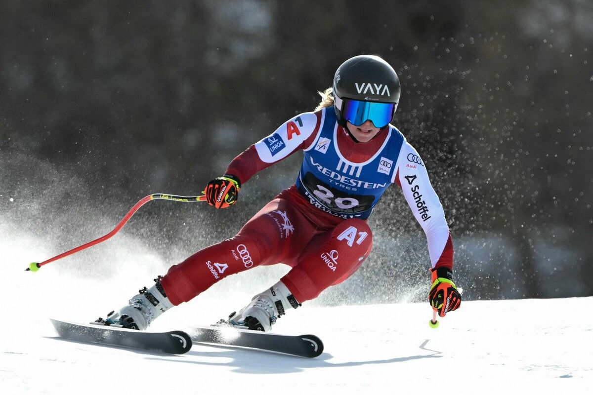 Ariane Rädler verpasste als Sechste um 0,07 Sekunden das Podest. Für die Team-Olympiasieger war es das beste Weltcup-Saisonergebnis in der Abfahrt.⇒APA