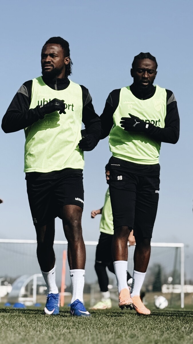 Asumah Abubakar und Jack Lahne: Die beiden Angreifer sollen für Tore und einen Heimsieg sorgen.⇒gepa