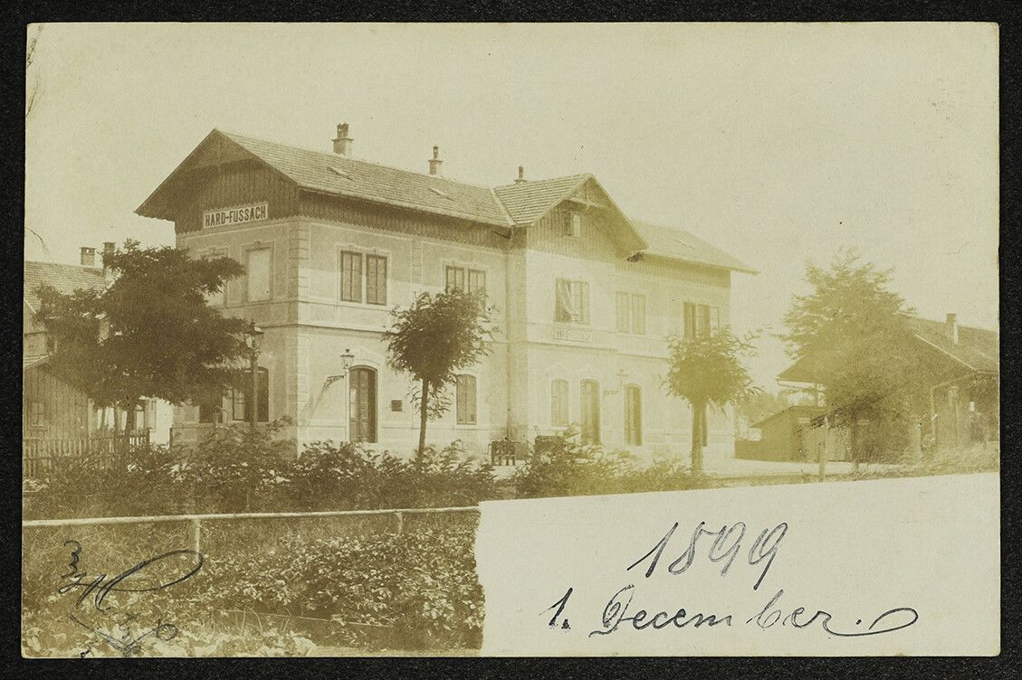 Bei den Kosten für den Bahnbau mussten sich sowohl die Gemeinde Hard als auch die Industriellen beteiligen.