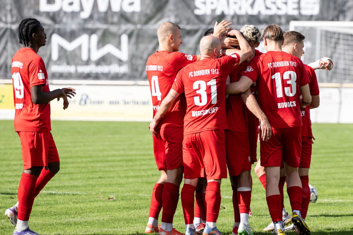 Beim FC Dornbirn wollen sie zum Frühjahrsstart jubeln.⇒Serra