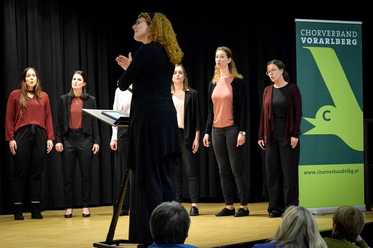 Das Frauenensemble Vocalis unter der Leitung von Victoria Türtscher.