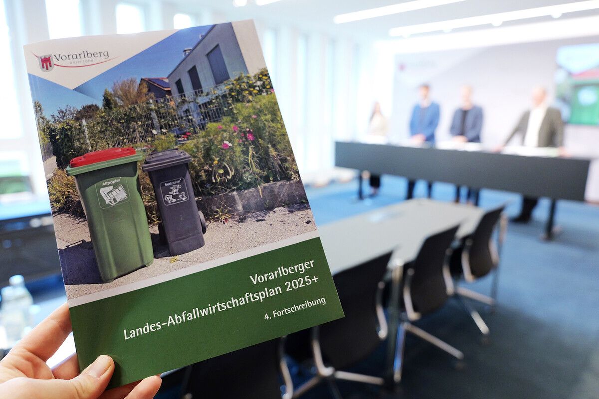 Das Land präsentierte den neuen Landes-Abfallwirtschaftsplan.⇒Land Vorarlberg/Wiedemann