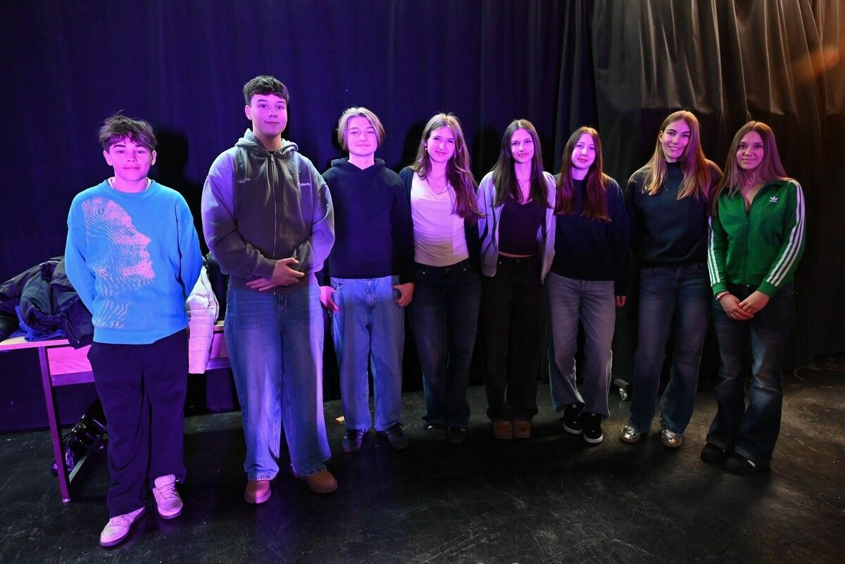 Das Organisationsteam der Hype Night in Lustenau: Josua, Mattia, Konstantin, Ida, Rebecca, Anna, Neele und Kerstin. ⇒bvs (5)