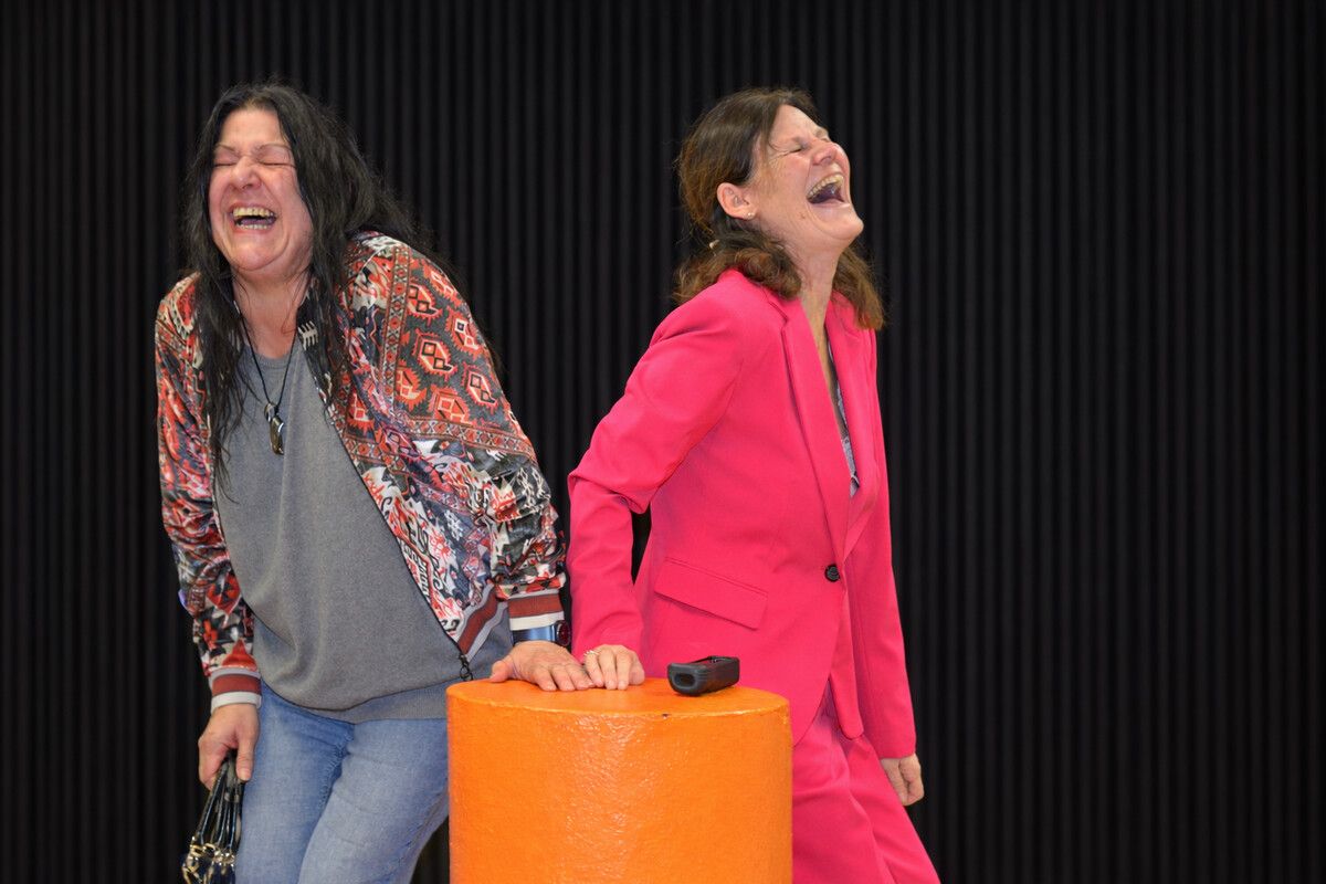 Denise Partsch und Ulli Filler freuen sich auf die Premiere.⇒ANARTthreater (2)