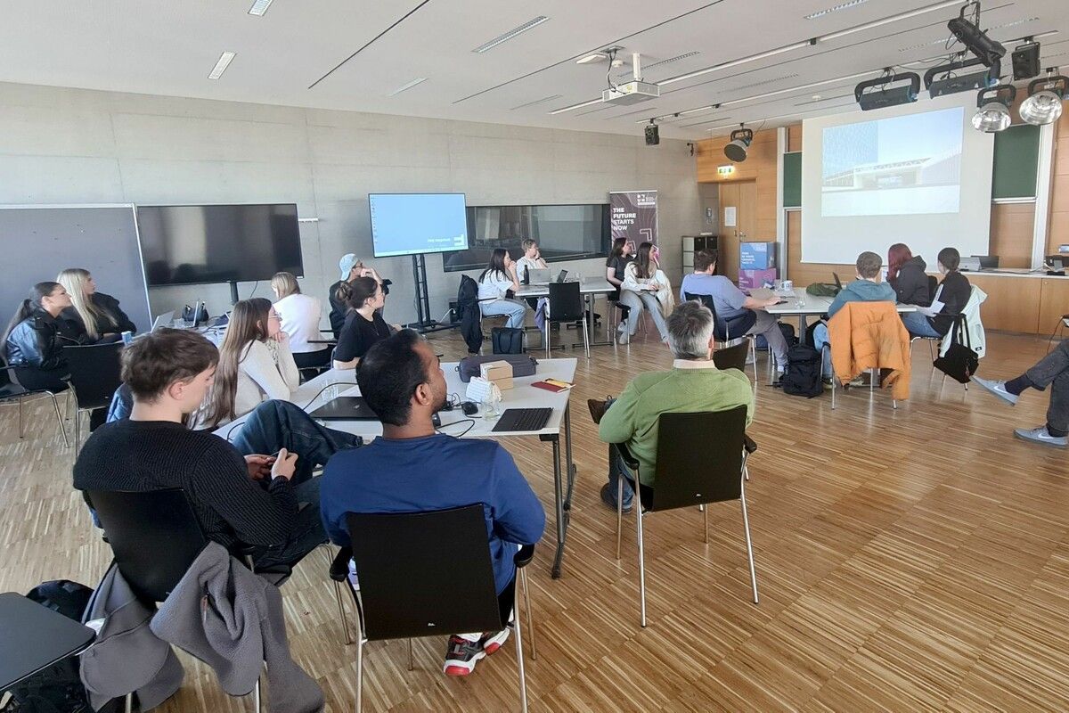 Die Schülerinnen und Schüler machten sich Gedanken über Grünraum, Mobilität und Kreislaufwirtschaft.