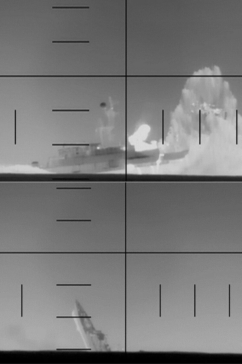 Die USA versenkten gestern ein iranisches Kriegsschiff vor der Küste Sri Lankas. 