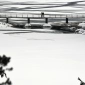 Drei Menschen am Eibsee ins Eis eingebrochen