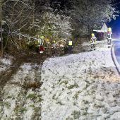 Radfahrerin entdeckt verunfalltes Auto