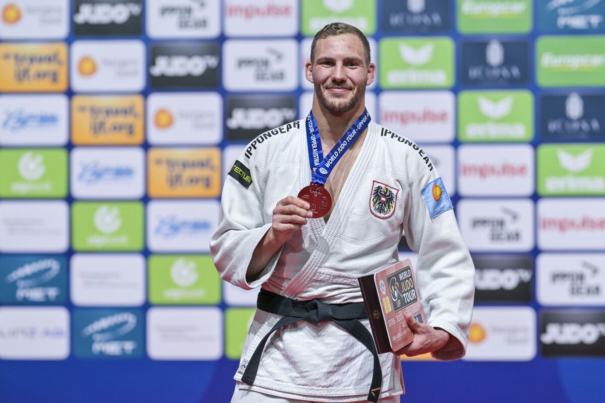 Einer der Höhepunkte: Rang drei beim Wolrd-Tour-Turnier 2024 in Linz.⇒GEPA