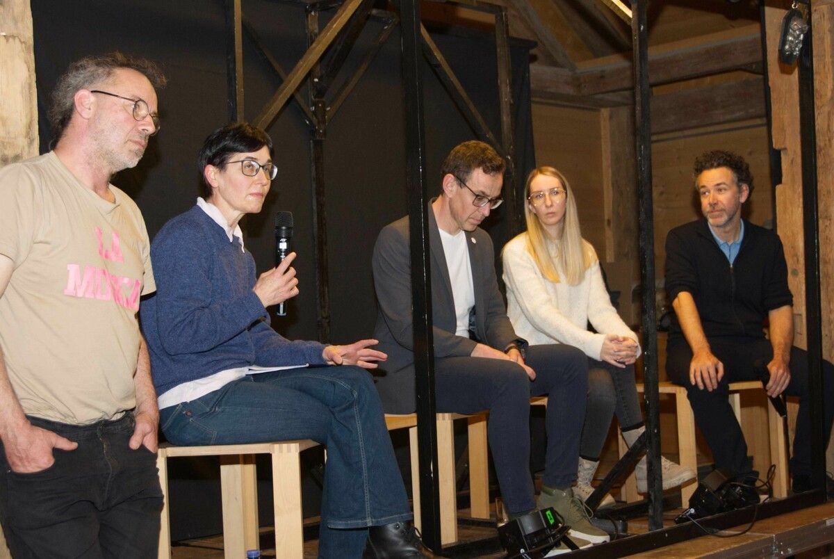 Expertenrunde: Danilo Lemp, Angelika Wehinger, Christian Netzer, Lisa Maria Bartolini, Moderator Markus Schweiger.⇒MSO (3)