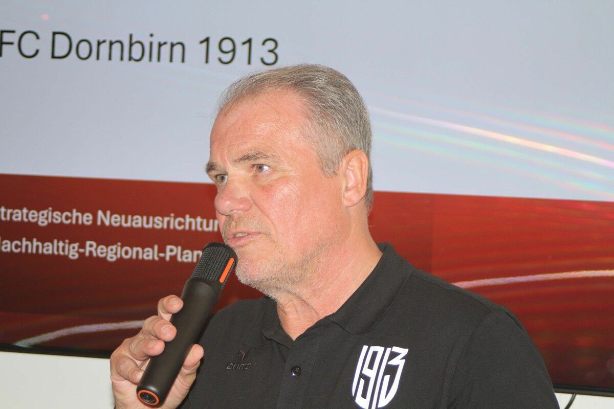 FC Dornbirn-Obmann spricht vor dem Start Klartext.⇒Thomas Knobel