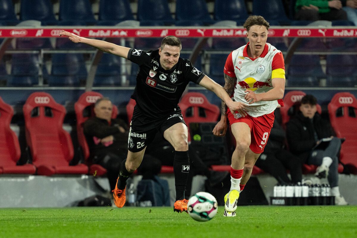 FC Liefering und SW Bregenz lieferten sich ein Spektakel, bei dem die Jung-Bullen am Ende mit 4:3 die Nase vorne hatten.⇒gepa