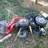 Traktor abgestürzt