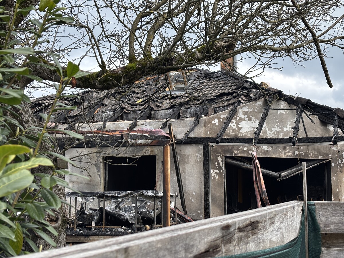 Zwei Verletzte bei Brand eines Einfamilienhauses in Höchst. »A8