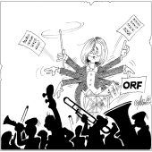 Dirigentin im  Intriganten-Orchester!