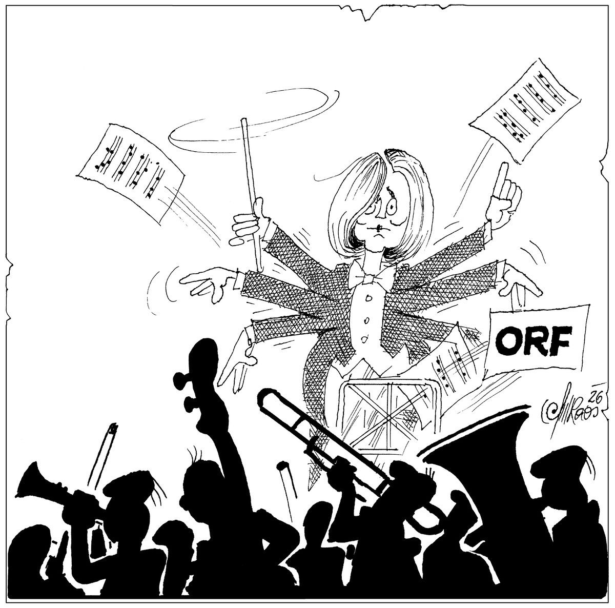 Dirigentin im  Intriganten-Orchester!