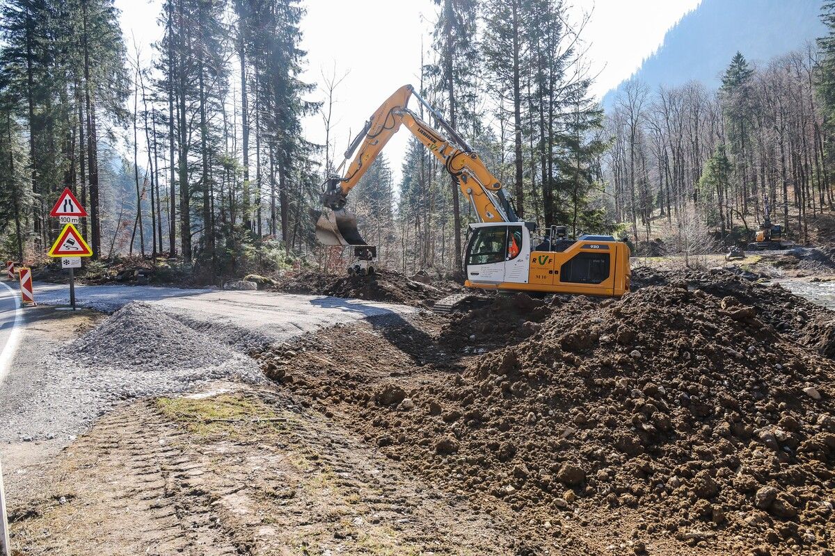 Zurück auf die sichere Spur: Radweg-Baustart nach Felssturz im Bregenzerwald. »A6