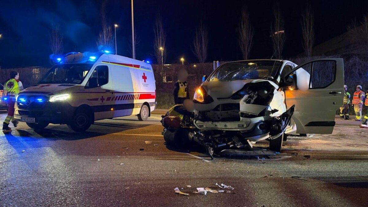 Kollision mit Motorradfahrer