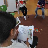 Lesewoche rund um Vorlesetag in Caritas-Lerncafés