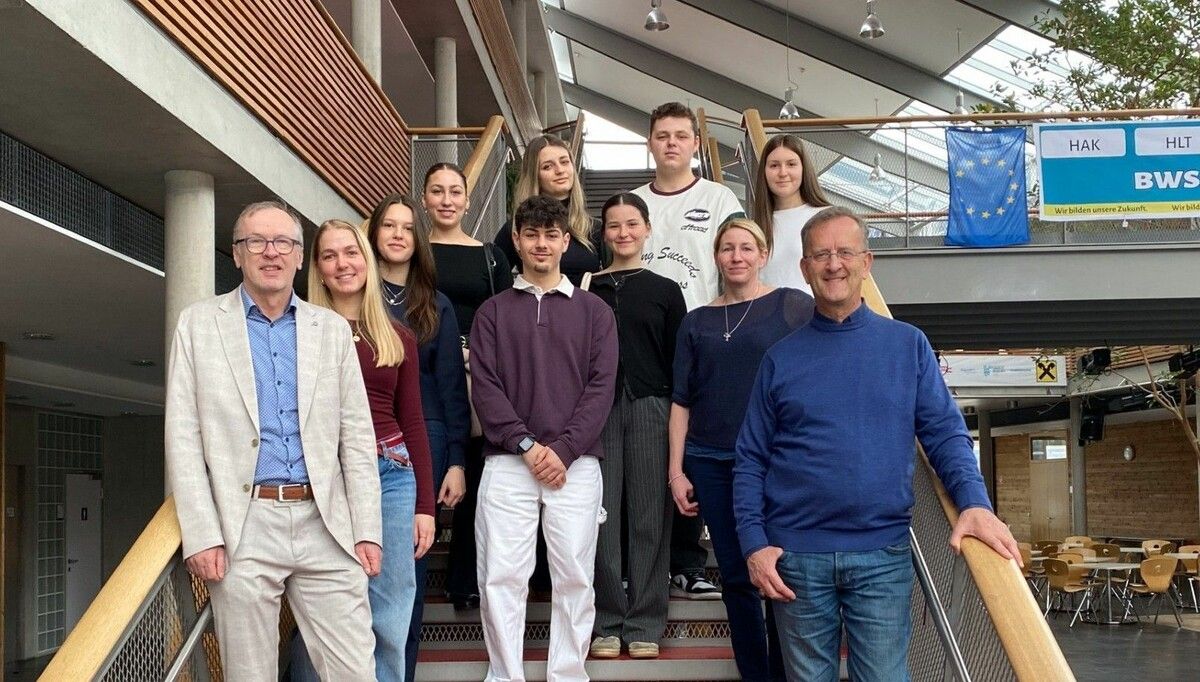 Helena Albrecht, BWS-Schülerin: „Der Kontakt mit Südtiroler Schülerinnen und Schülern aus derselben Branche ist sicherlich eine große Bereicherung für den Lernalltag.“⇒Peter Strauss