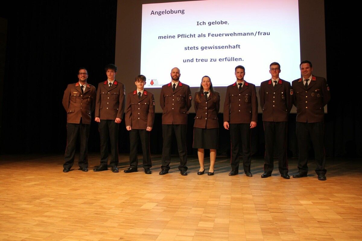 Im Zuge der Versammlung wurden neue Mitglieder angelobt.