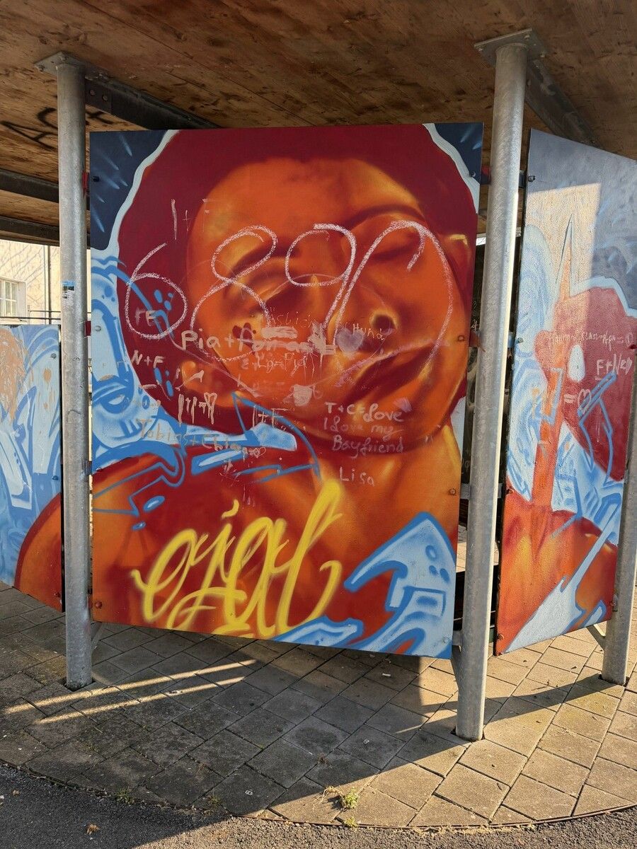 Immer wieder werden in Lauterach Wände beschmiert.