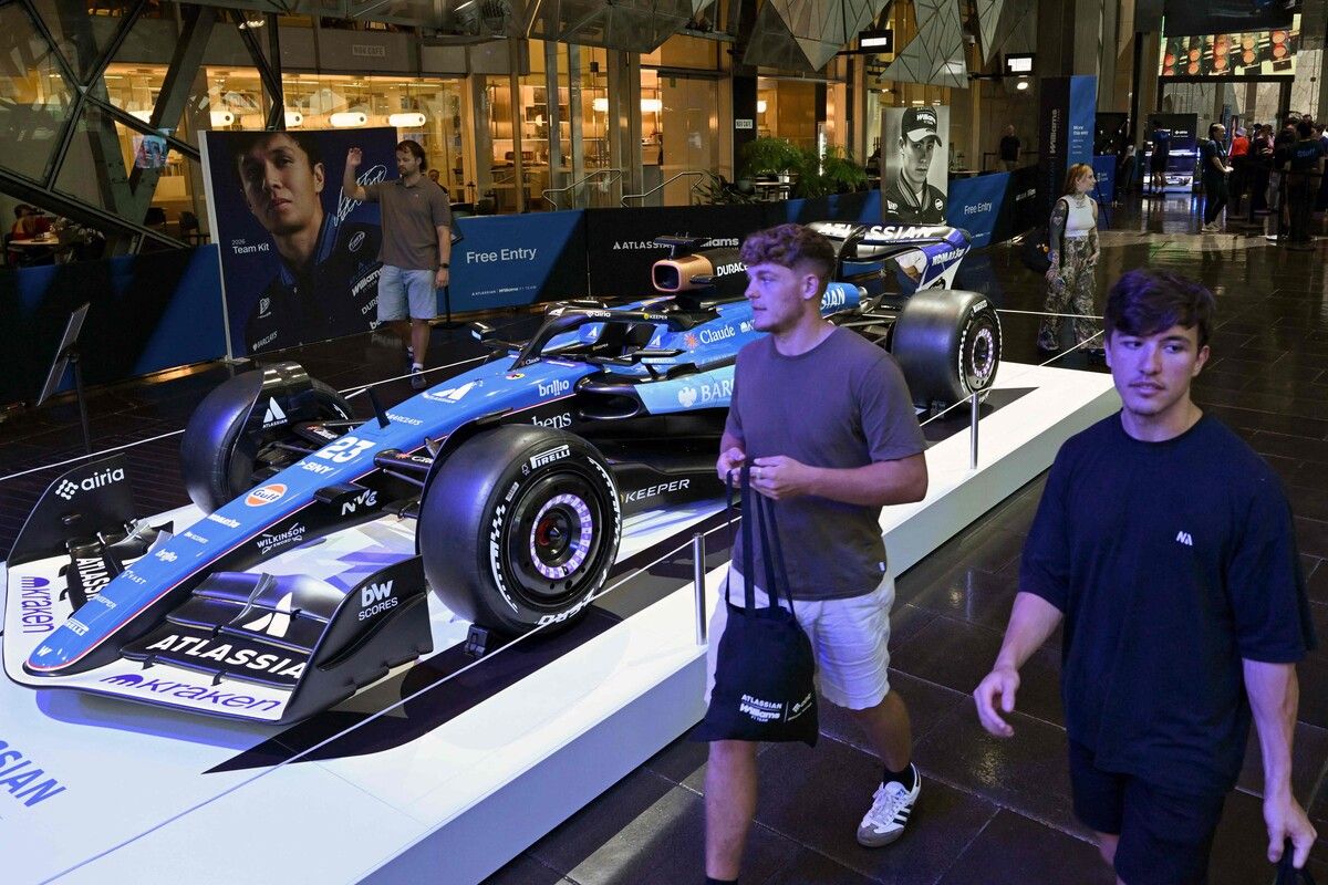 In der Fanzone sind aktuell die neuen F1-Autos in Melbourne zu besichtigen.⇒apa