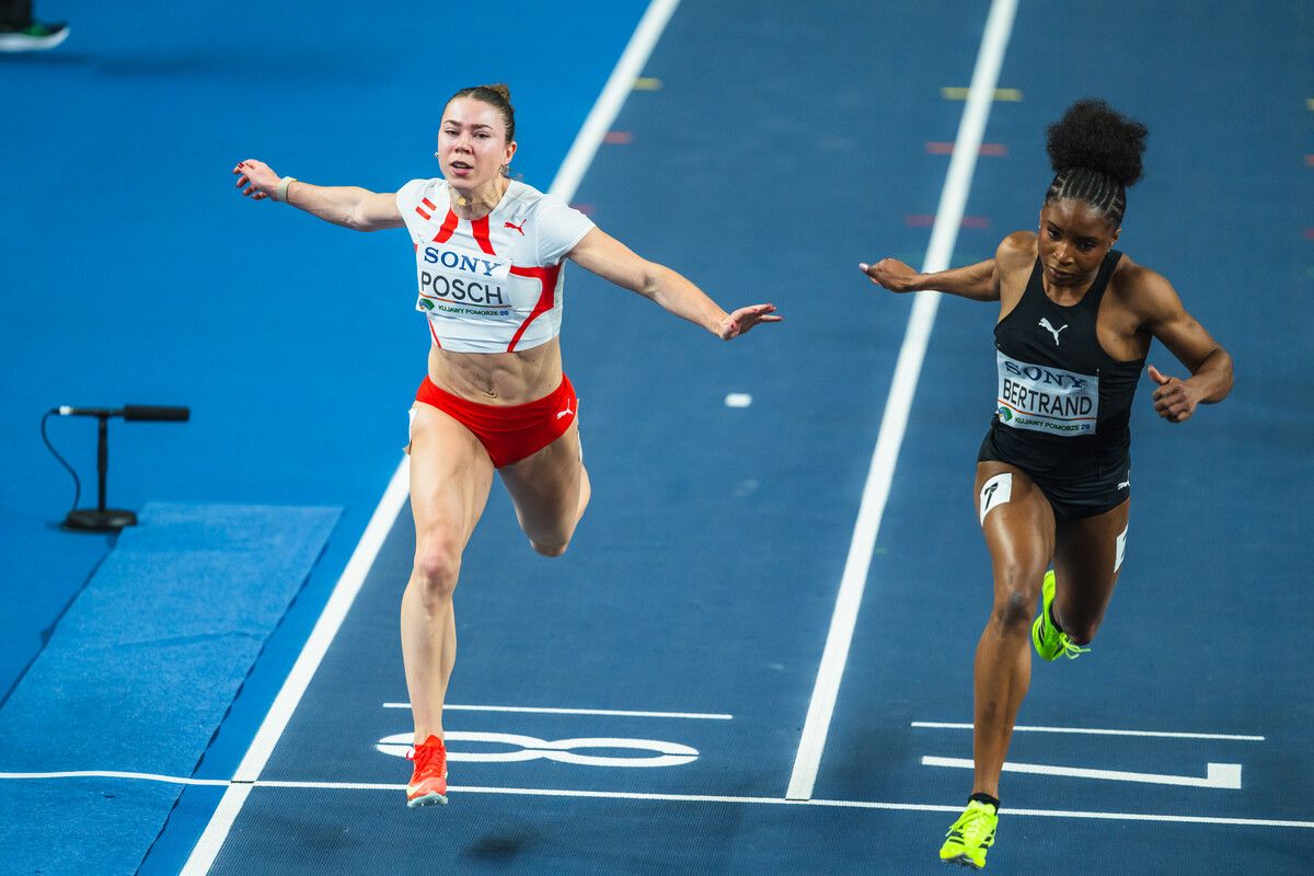 Isabel Posch und Leah Bertrand aus Trinidad und Tobago.⇒ÖLV/amri.sports