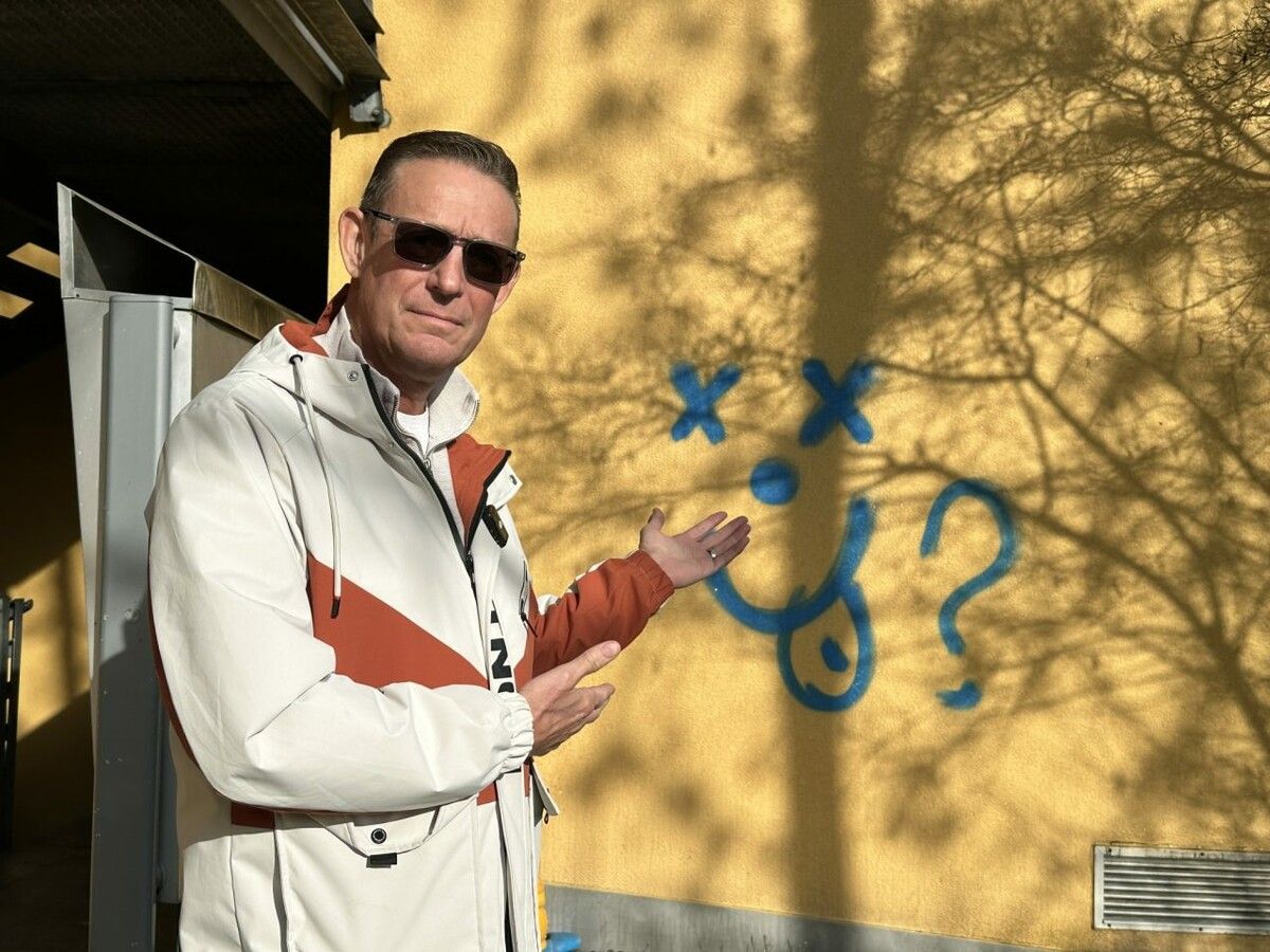 Jürgen Flatz beim VOL.AT-Lokalaugenschein. ⇒VOL.AT/MAYER