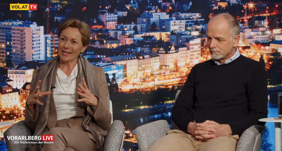 Landesrätin Martina Rüscher und Primar Michael Rohde im VN-Interview auf Vorarlberg Live.