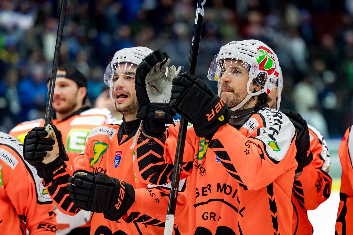 Manuel Ganahl und die Graz 99ers zogen souverän ins Halbfinale ein.⇒GEPA