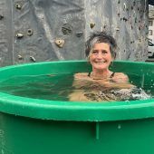 Eisbaden nach der Wim-Hof-Methode