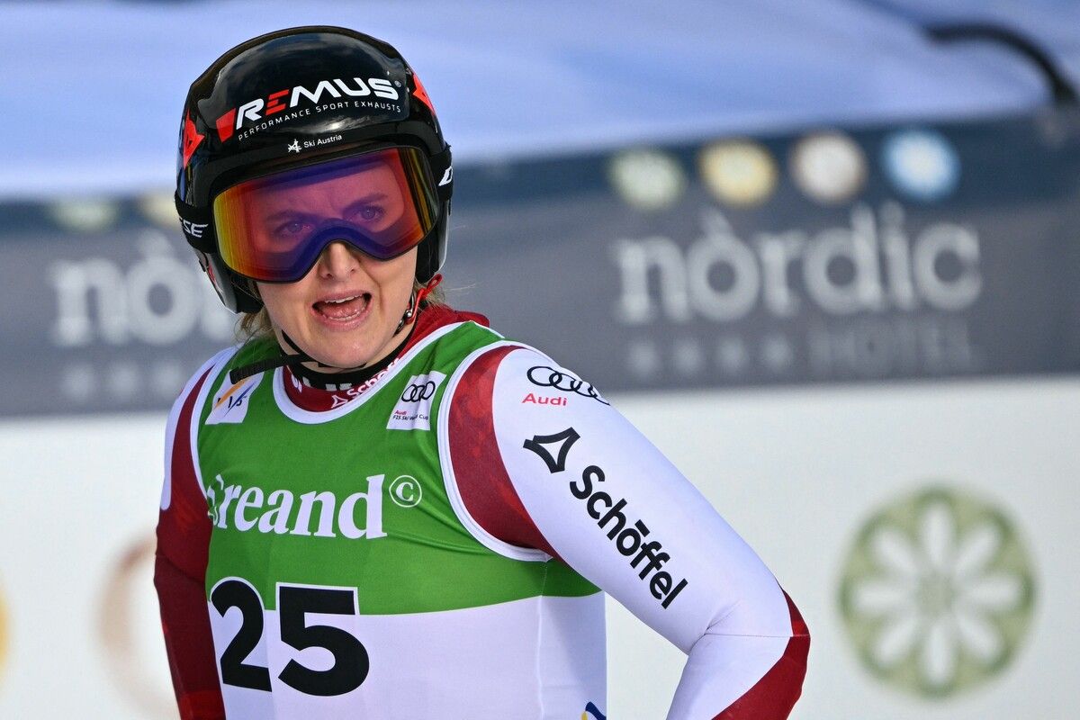 Nina Ortlieb kann auf ein gutes Wochenende in Soldeu zurückblicken. Platz zwei in der Abfahrt, Rang neun im zweiten Super G. ⇒apa