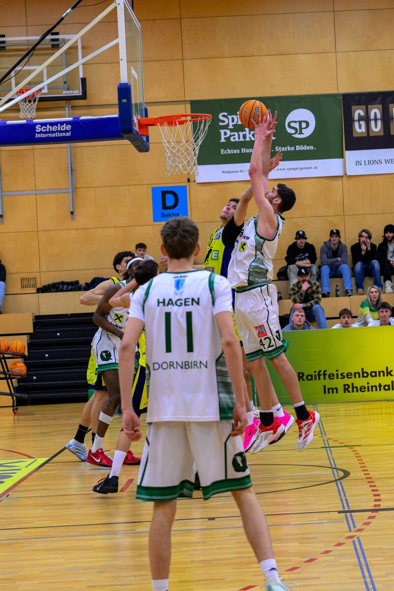 Noah Hupmann verzeichnete beim Heimsieg mit 19 Punkten, 16 Rebounds und zehn Blocks ein Triple-Double.⇒VN/Schöller