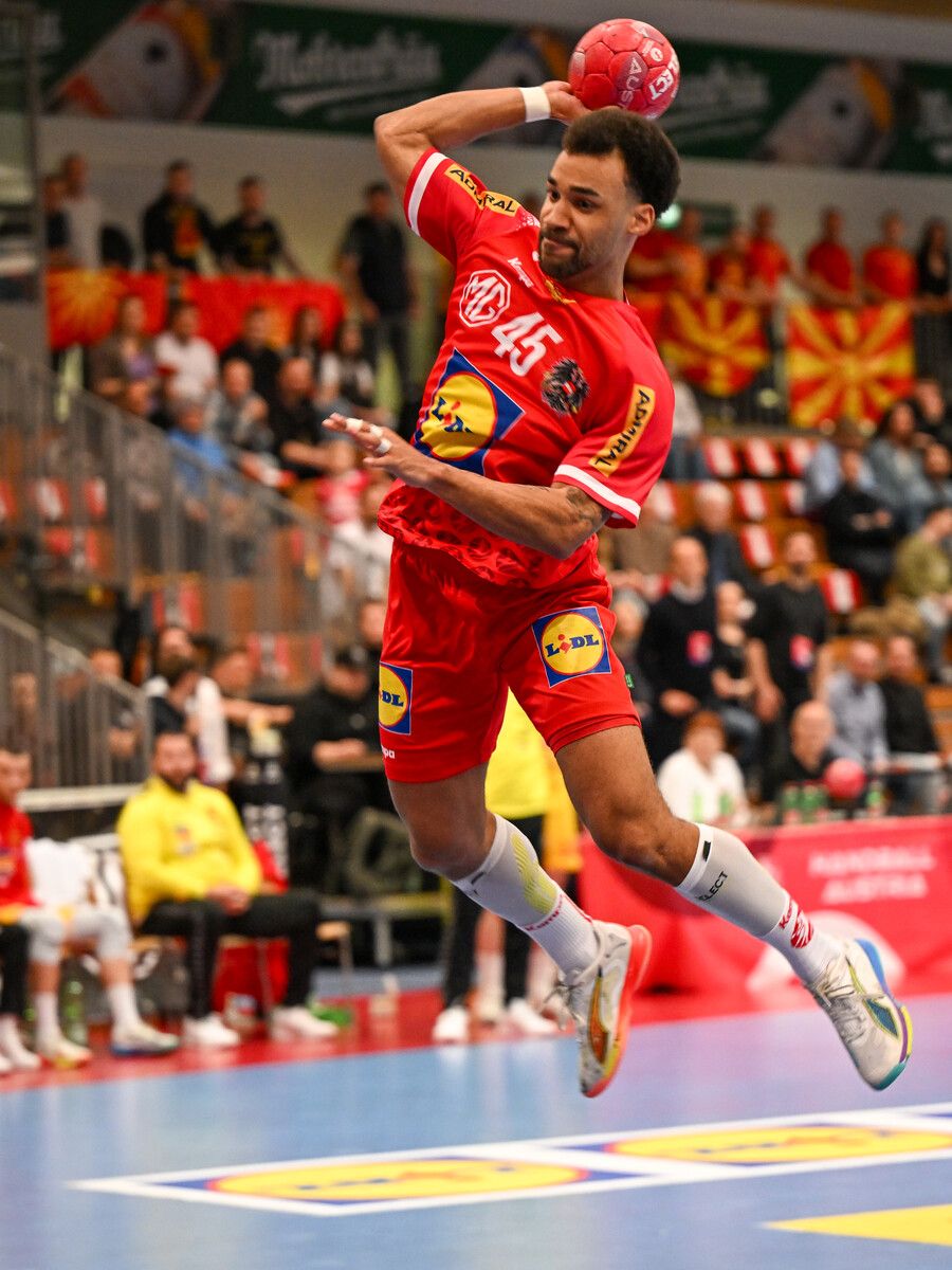 ÖHB-Topscorer war Eric Damböck mit neun Treffern.⇒GEPA